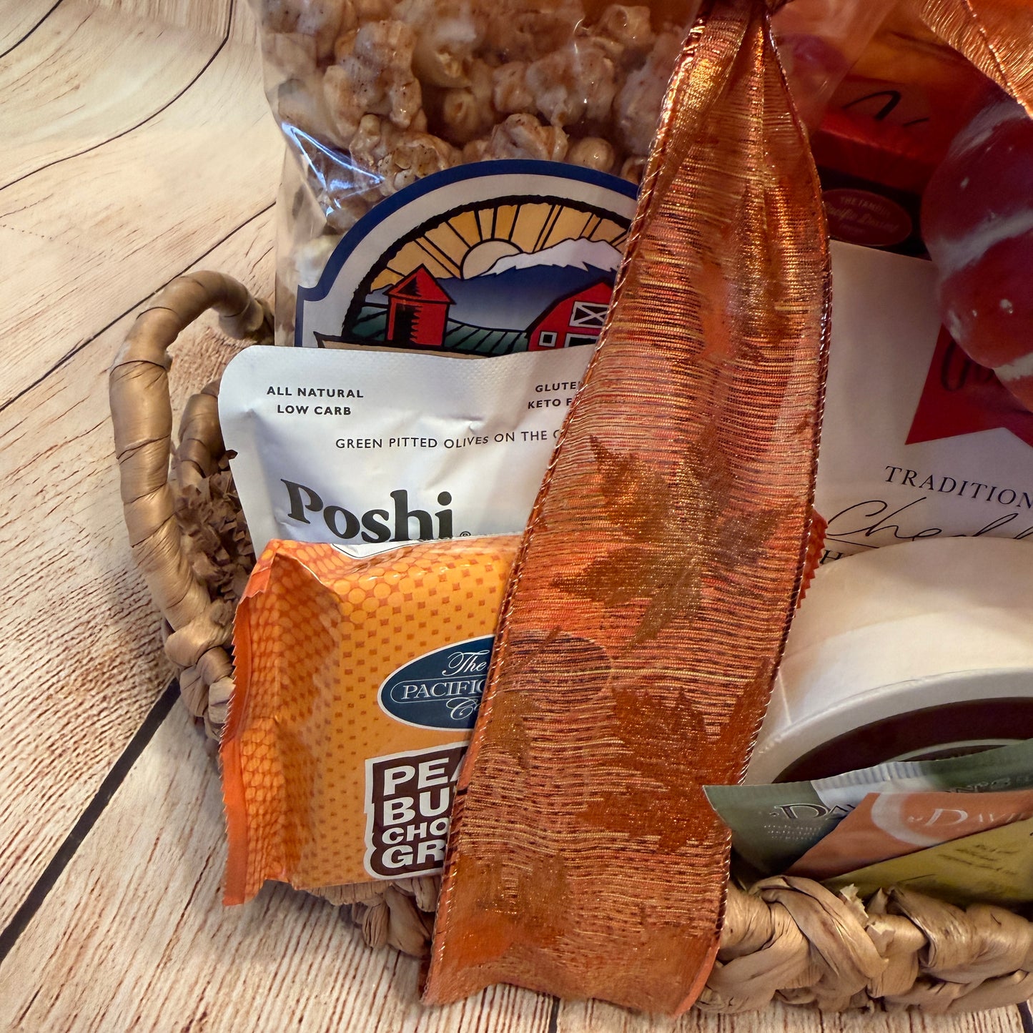 Fall Harvest Gift Basket | Cheese, Sausage, Sea Salt Caramels & more