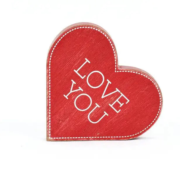 Chunky Wood Heart