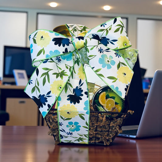Gift basket with snacks
