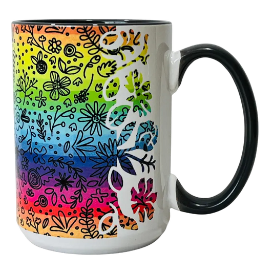 Colorful Floral Mug