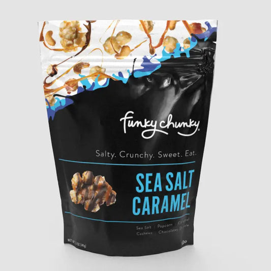 Sweet salty sea salt caramel popcorn