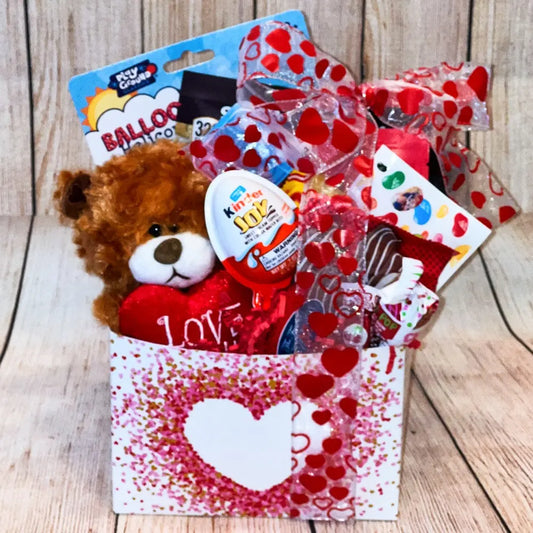 Teddy & Snacks Kid's Gift Box - The Gifted Basket