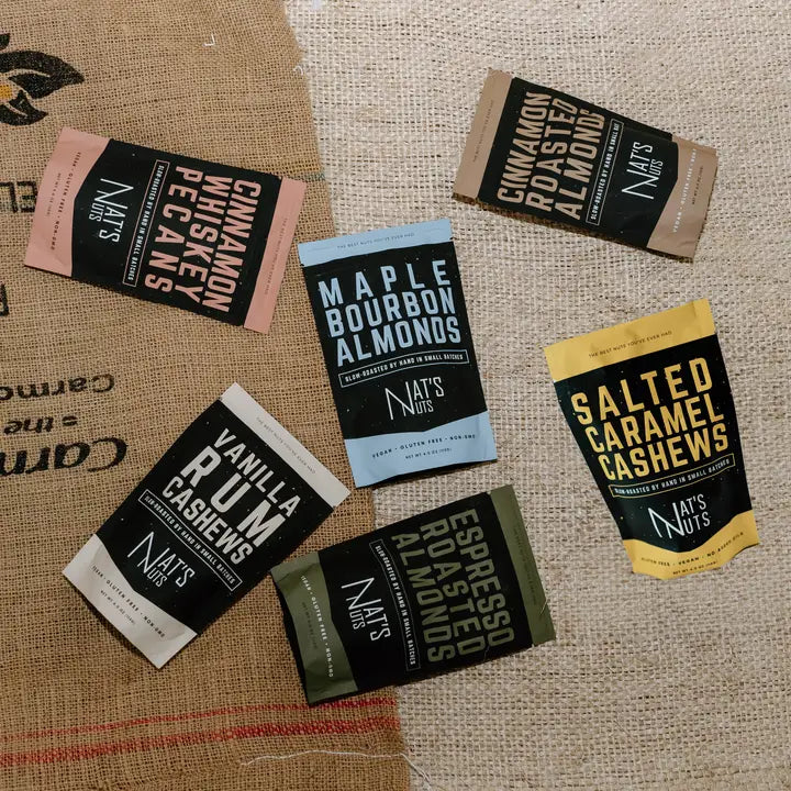 Multiple packages of seasoned nuts