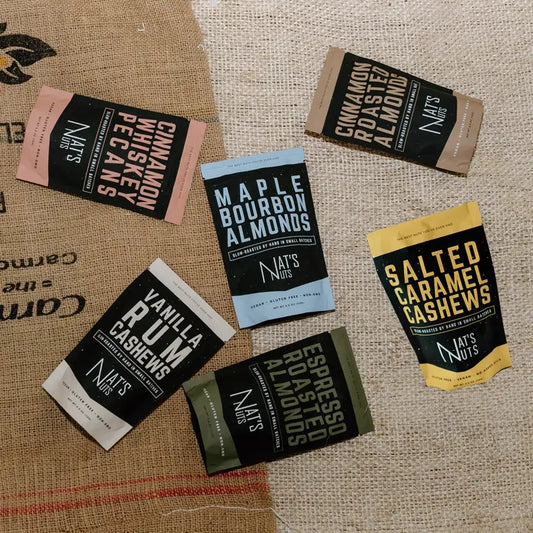 Multiple packages of seasoned nuts