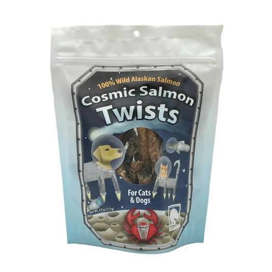 Air-Dried Wild Alaskan Salmon Skin Twists by Happy Paws, Lucky Claws in Anchorage, Alaska