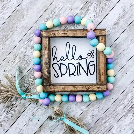 Hello Spring Wood Sign - The Gifted Basket